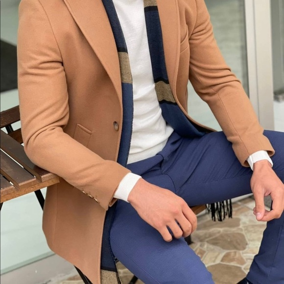 Zegman Camel Coat Handmade in Turkey Size: US40 - Picture 2 of 4